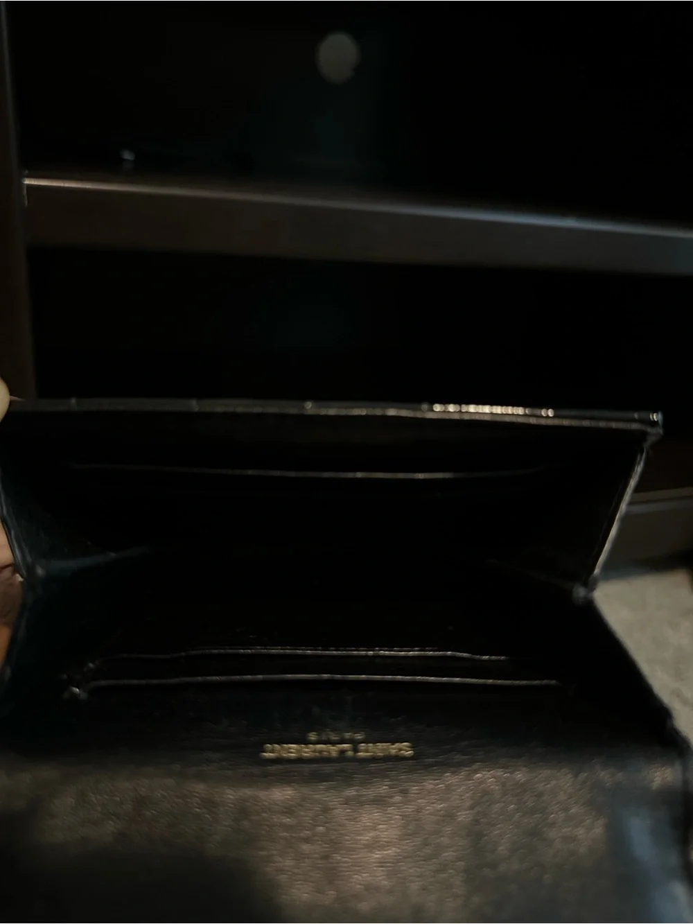 Authentic Saint Laurent Black Patent Vicky
Quilted Logo Wallet - Picture 12 of 12